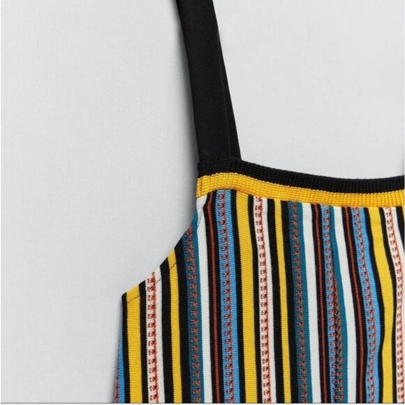 Zara Blogger Favorite Striped Romper Size‎ Small,NWT - Picture 4 of 7